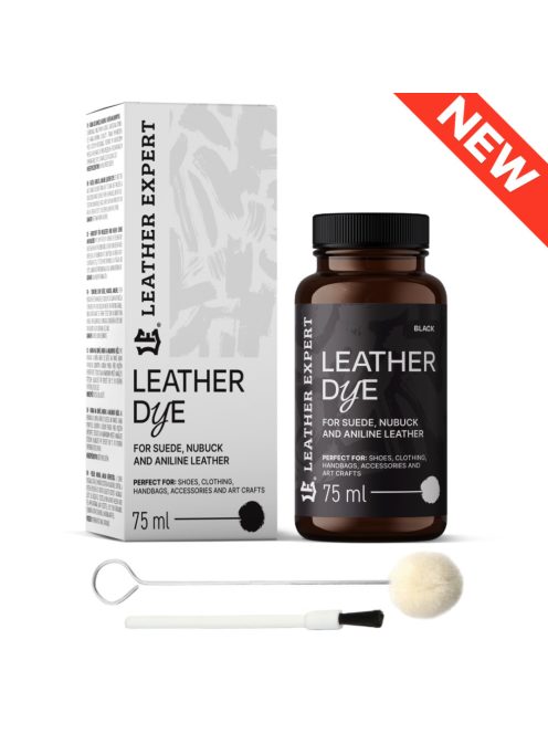 Bőrfesték - Velur. Nubuk, Analin 75ml Fekete (Több Szín)