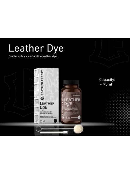 Bőrfesték - Velur. Nubuk, Analin 75ml Fekete (Több Szín)