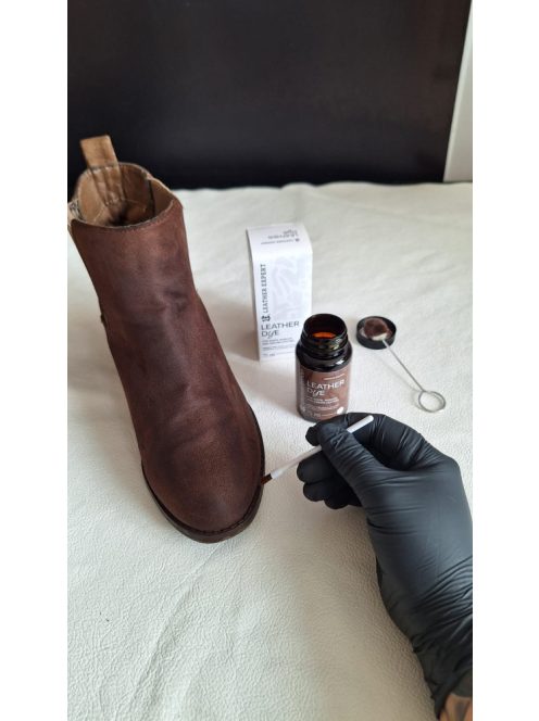 Bőrfesték - Velur. Nubuk, Analin 75ml Fekete (Több Szín)